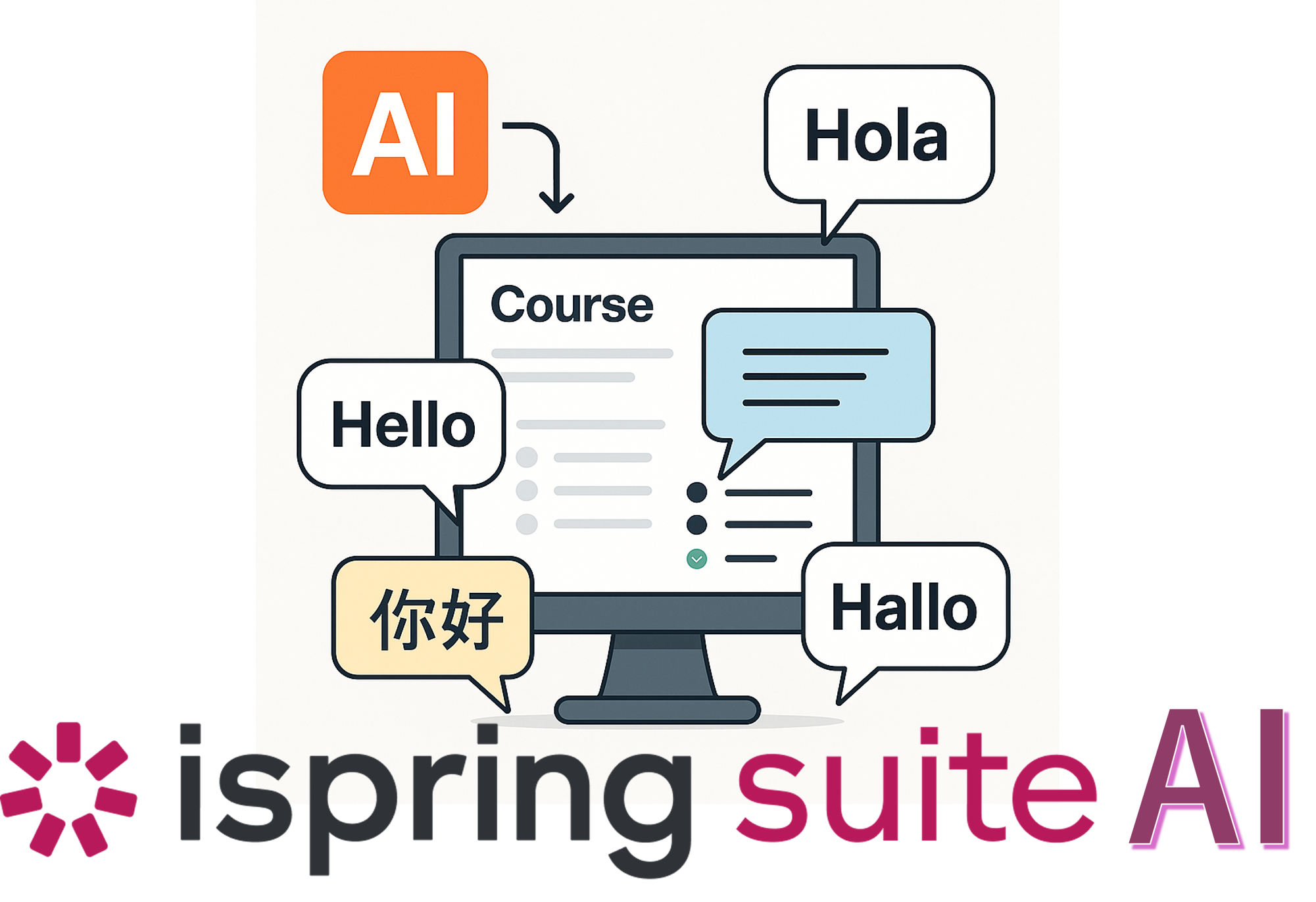 iSpring Suite AI 翻訳機能